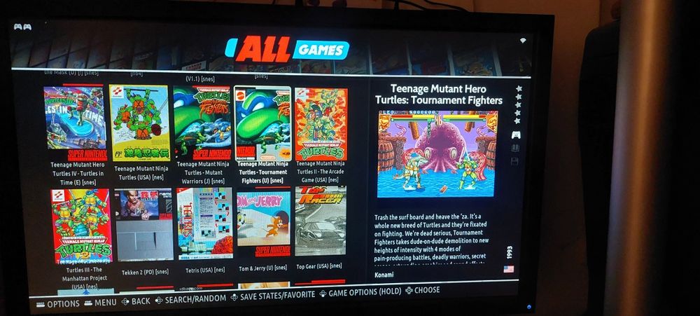 Consola jocuri pe tv