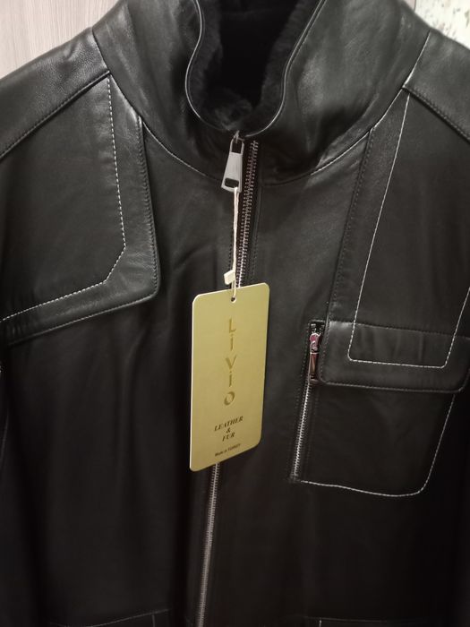 Мужская натуральная дубленка