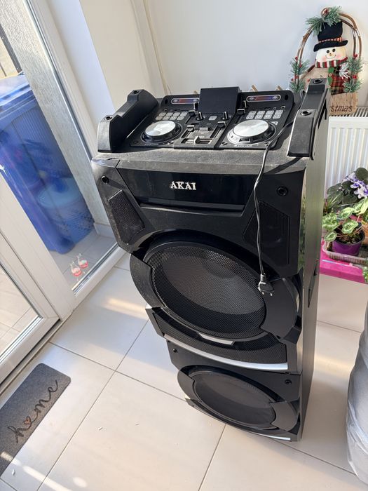 Vand ultra Impecabila Boxa activa Akai DJ-S5H, Bluetooth, 400W, Negru