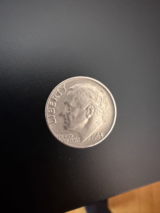 Монета one dime/ 10 цента 1965