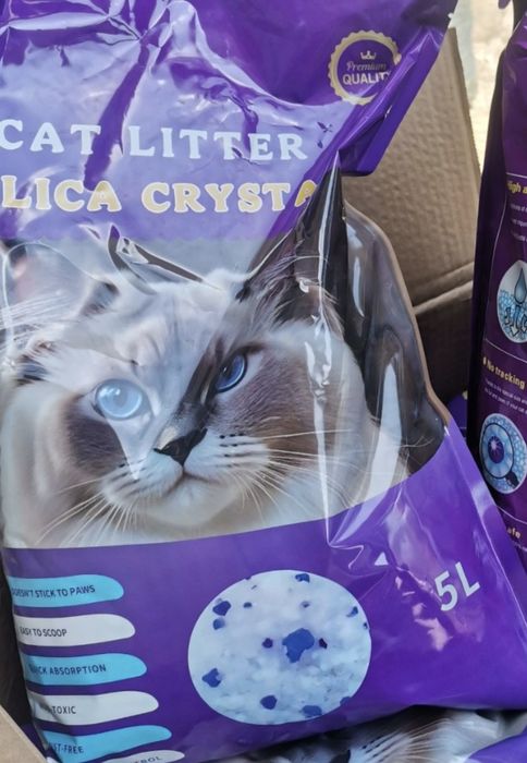 5л. Пакетирана силиконова котешка тоалетна, натурална.