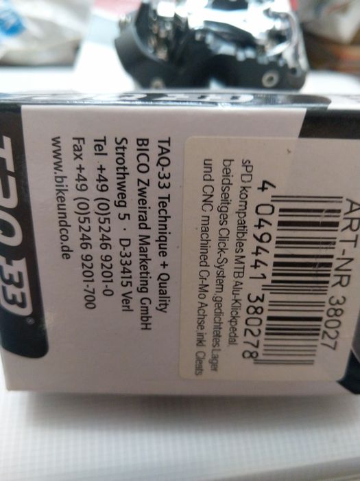 Чисто нови алуминиеви педали   Taq 33