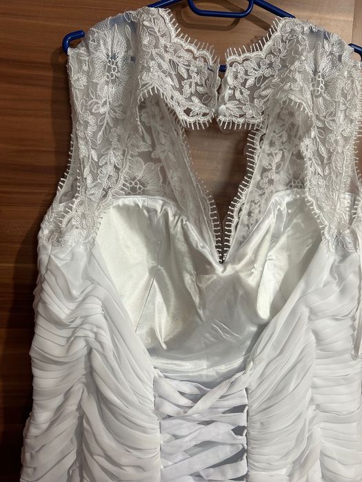 Rochie mireasa din șifon 2xl