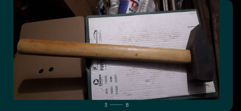 Vand de marimi diferite plus coada de rezerva ciocane de la 200gr.-5kg