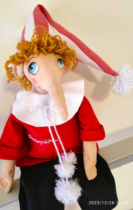 Кукла Пинокио. Ръчна изработка.