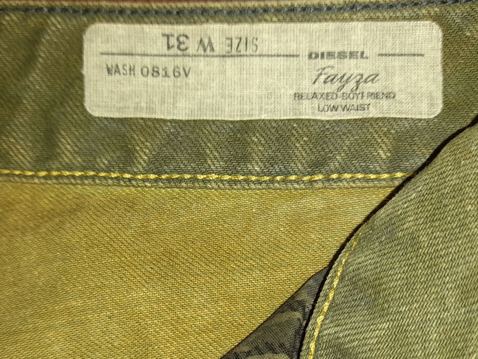 Pantaloni de blugi marca "DIESEL" verde -pai ,slim fit,nr 31