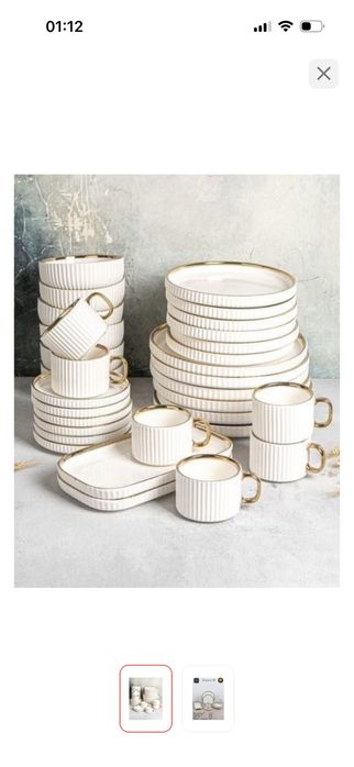 Сервиз на 6 персон предмед:32, керамика