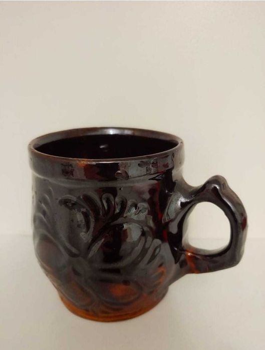 Căni ceramică, decor rustic