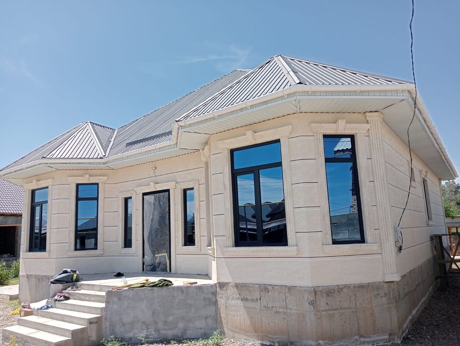 Жидкий травертин (травертин + лак + работа)