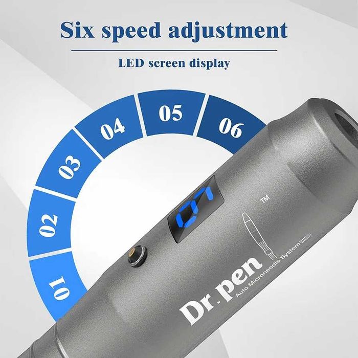 Чисто нов с игли и аксесоари дермапен Drr. Pen Ultima M8