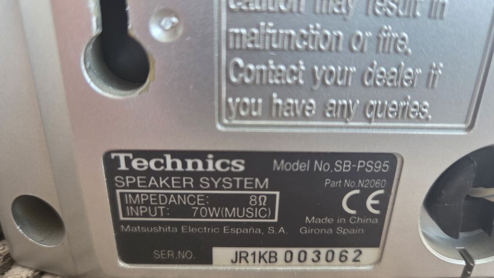 Technics boxe surround back de calitate
