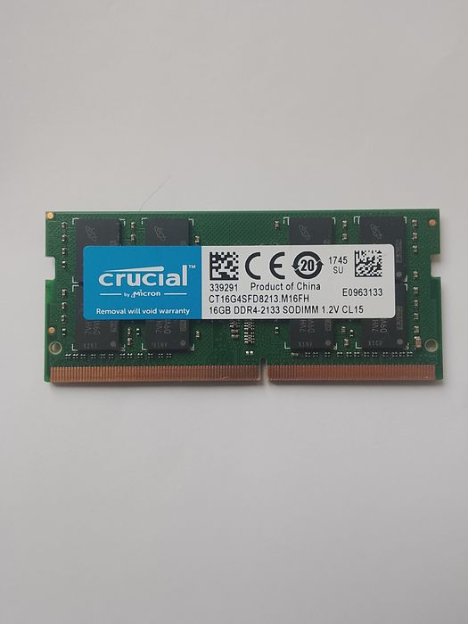 ОЗУ 16 Gb DDR4-2133 SODIMM 1.2V CL15