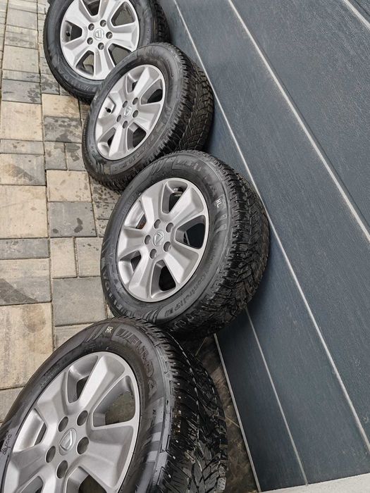 Vând set original jante/roți DACIA DUSTER M+S, dimensiune 215/65/16