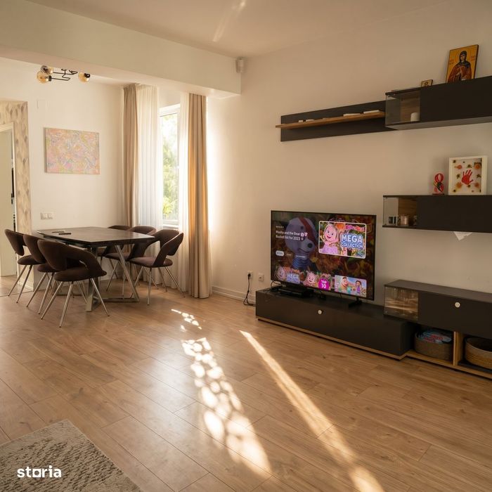 Duplex cu 4 camere, stil mediteranean. Complet mobilat/utilat