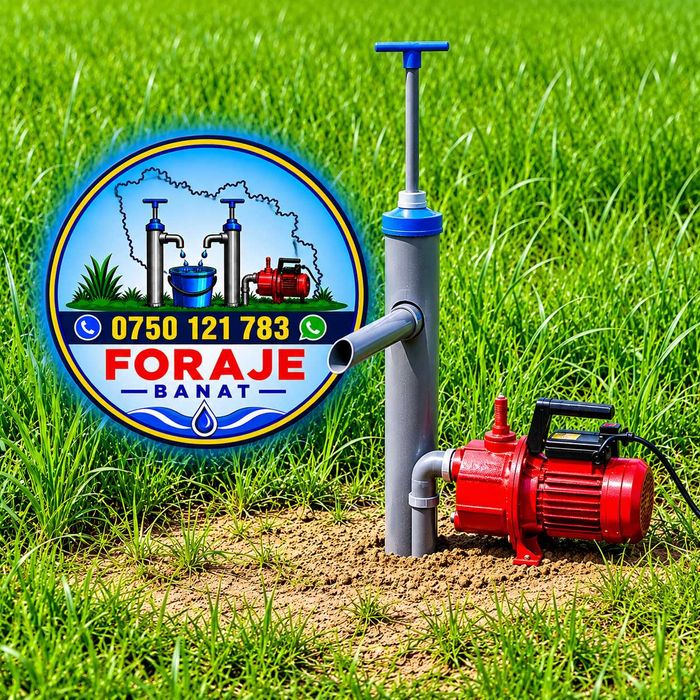 Foraje puturi apa foraj fantana udat gradina irigat foraj put santier