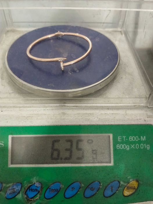 Золотой браслет Гвоздь