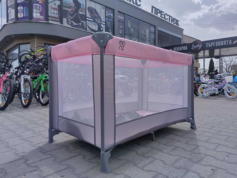 MONI Детска кошара SOLO розов