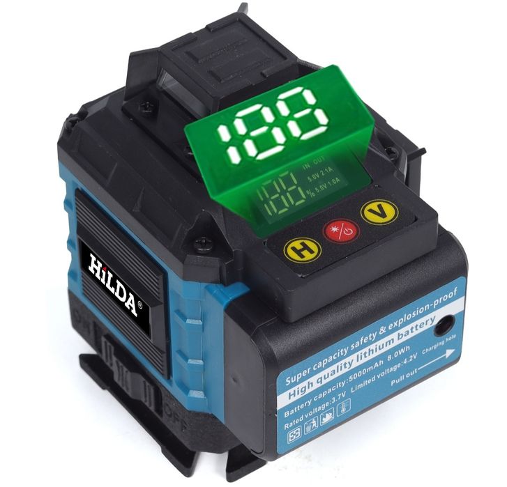 Лазерен нивелир 16 линии 2г. гаранция, 2 батерии, пълен комплект трино