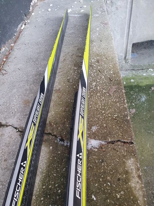 Schiuri fond  Fischer  1,82m  și ghete Solomon  nr 43