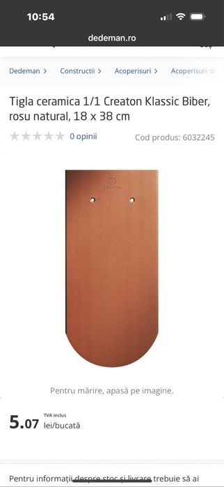 Tigla Creaton Biber natur