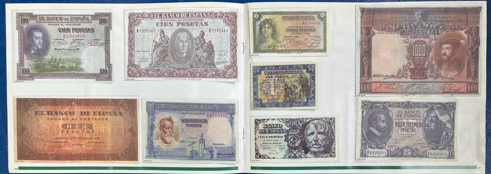 Album Bancnote replica Spania - Valencia - 1997 - revista Levante