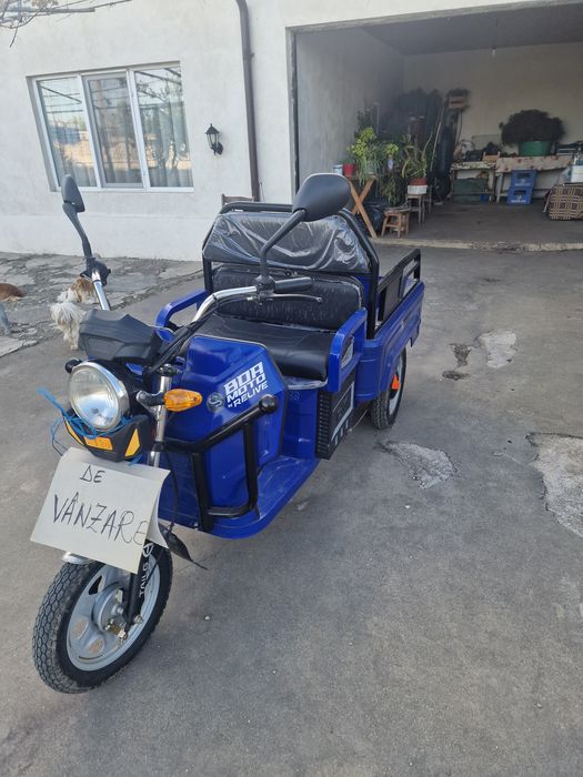 Triciclu electric marfa BDR Moto - Nou (7 km rulati) - Model Cargo
