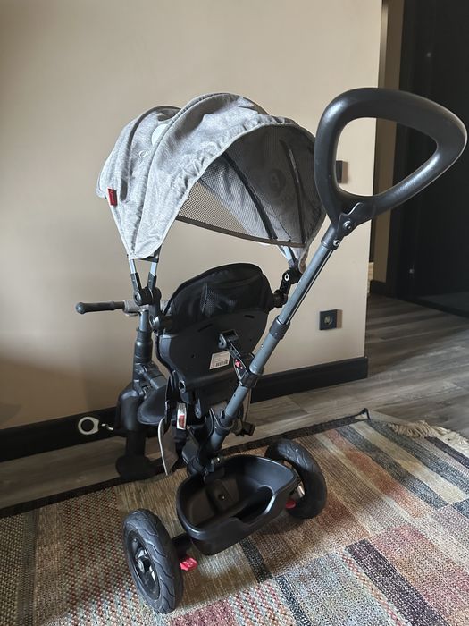 Трёхколесный велосипед коляска, черный