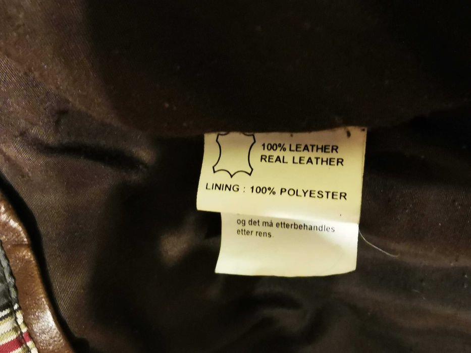 Кожено яке от естествена кожа марка Mario Conti XL