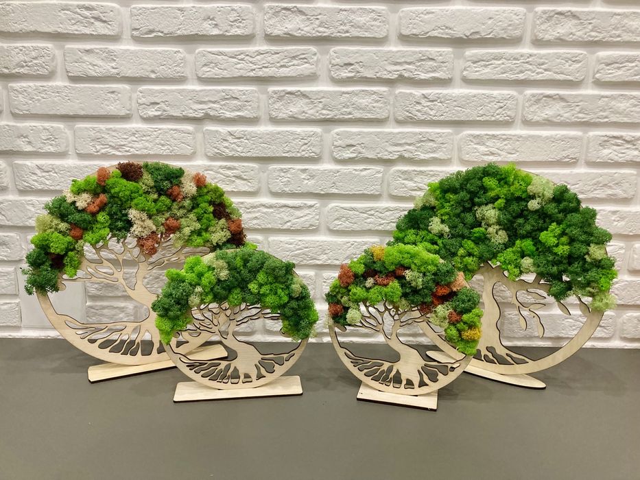 Картина дърво със скандинавски мъх