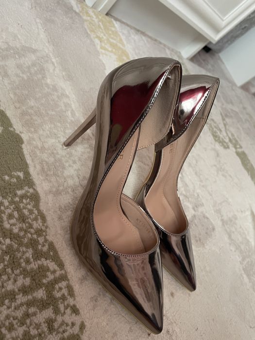 Туфли серебристый