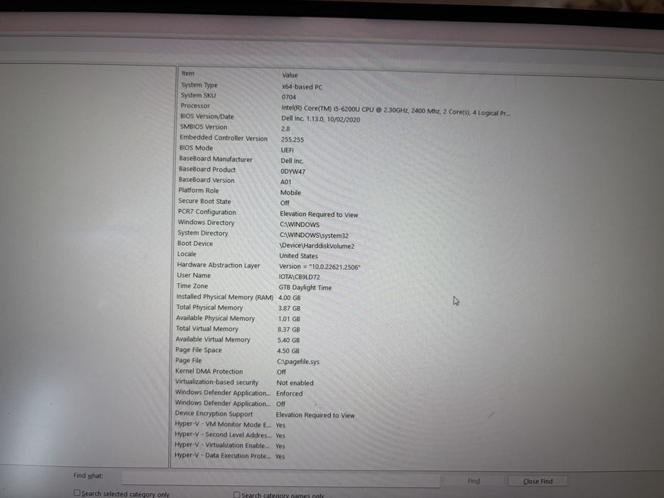 Laptop Dell XPS 13 9350
