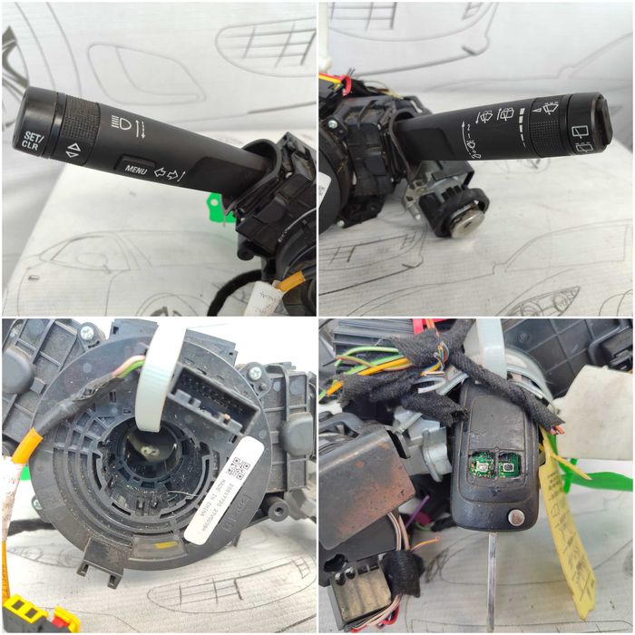 Ansamblu manete comenzi volan + spiră + contact cu cheie Opel Astra J 20817720 2011 / [2010-2015] / (5B3)
