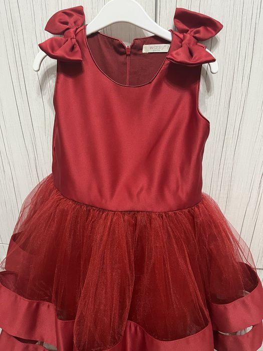 Платье для девочек 3-6 лет красное платье