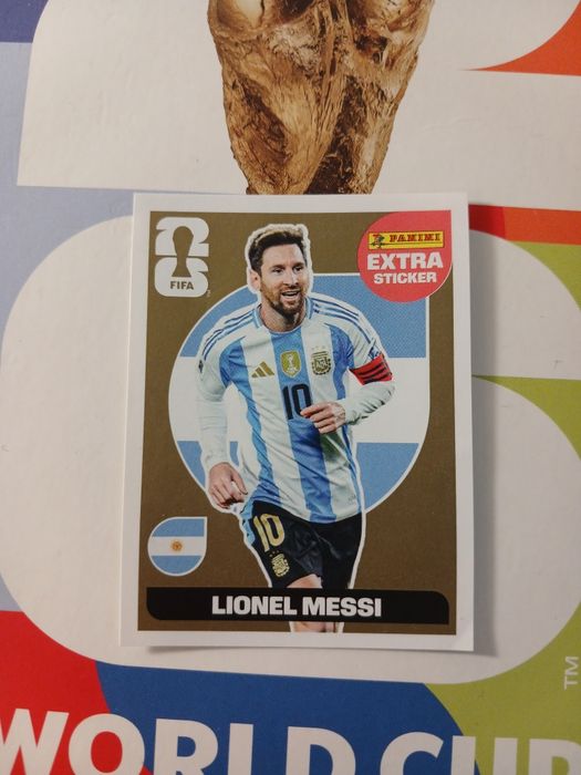 Extra sticker Messi 2026 Gold