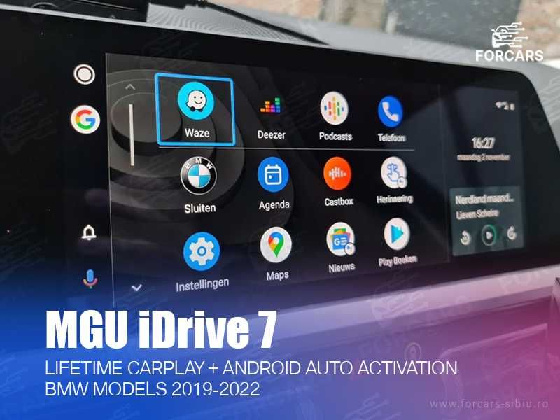 Activare Apple CarPlay / Android Auto BMW MGU ID7 – modele BMW 2018–2022