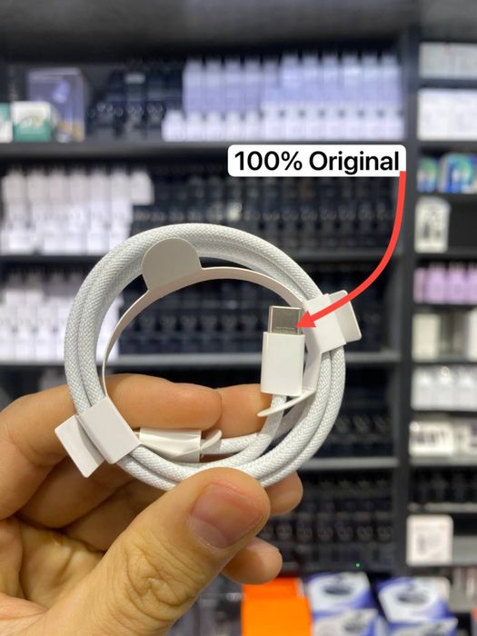 Original IPhone Zaryadka, Galofka, kabel (Type-C va Lightning) Adapter