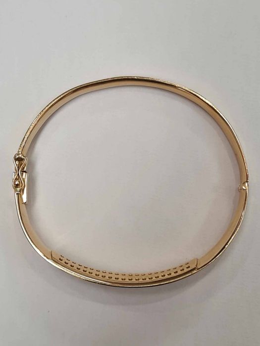 Bratara din aur galben 18k, cu diamante naturale, BRAU114