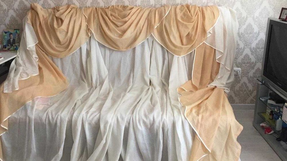 Продам шторы тканевый/ с тюлью