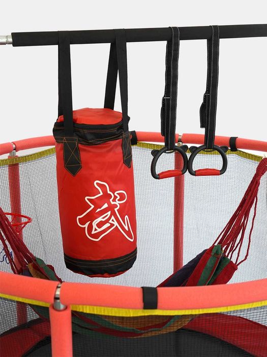 батут для детей, с защитной сеткой