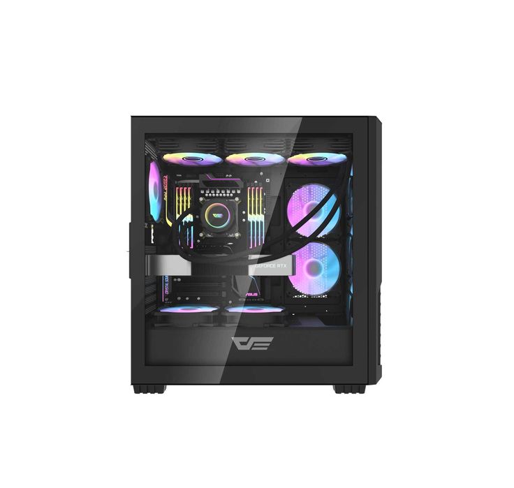 ' Корпус для ПК darkFlash DF2100 BLACK (ATX, 4x Fans)