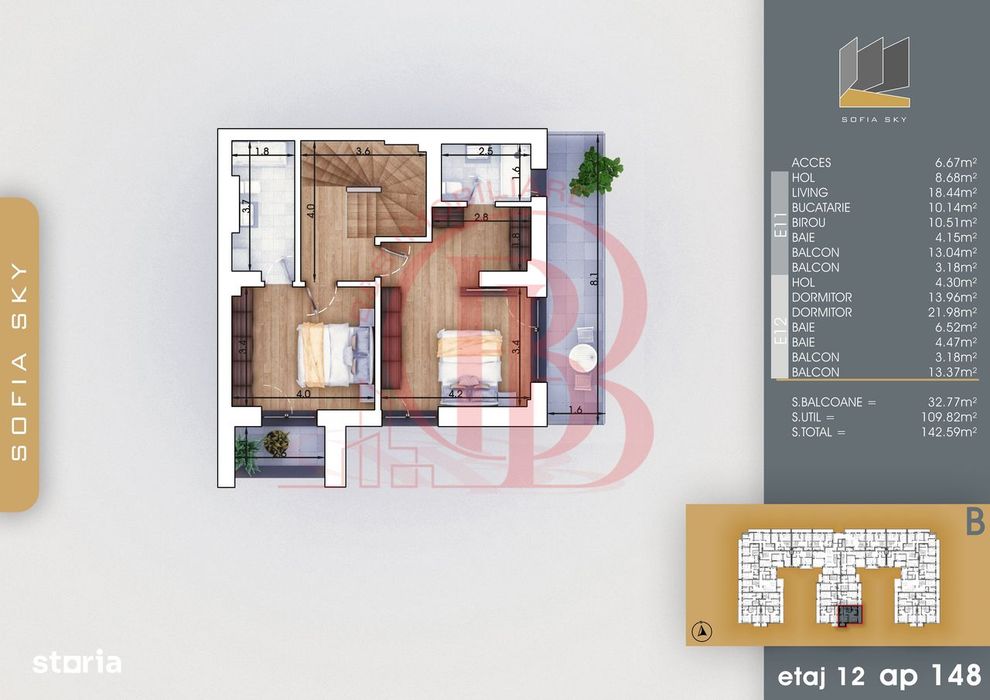 4 camere-Duplex Finalizat+Parcare Gratuita Theodor Pallady