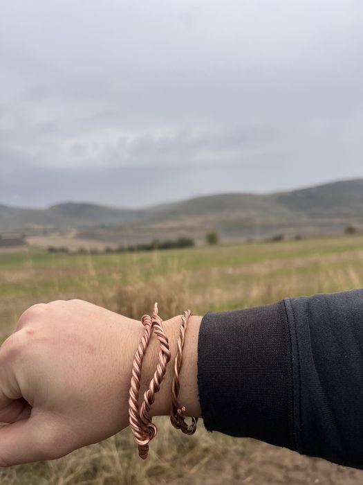 Масивни Медни гривни -ръчна изработка