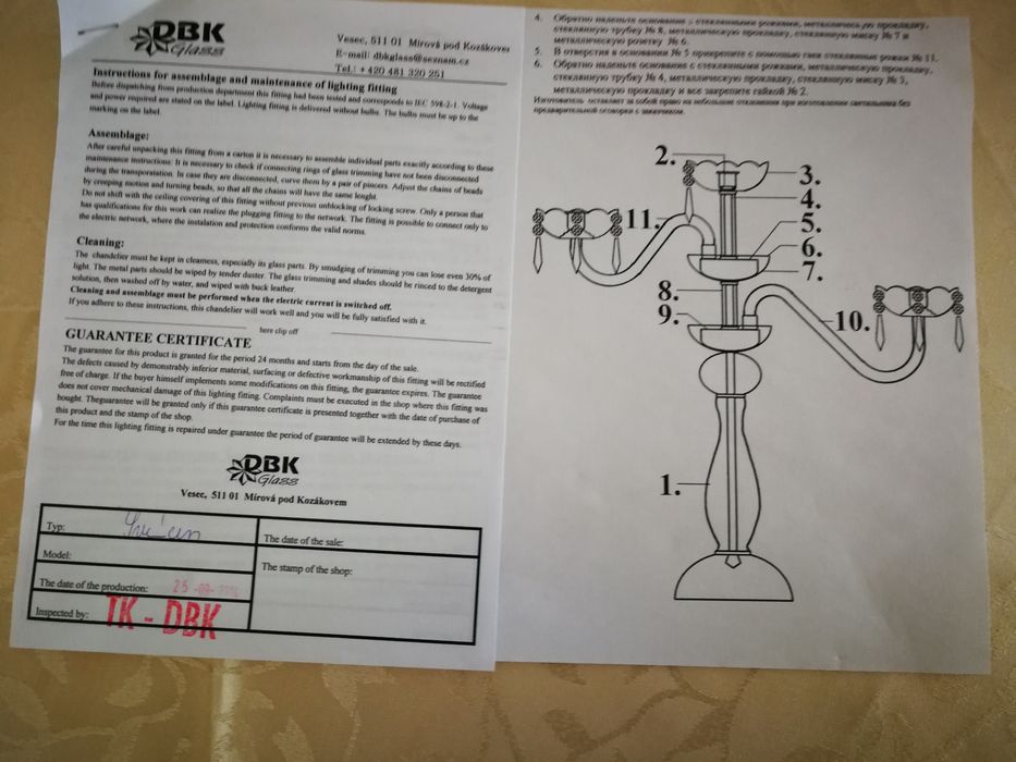 Sfeșnic cristal Bhoemia sigilat ideal pentru un cadou ,birou sau casa