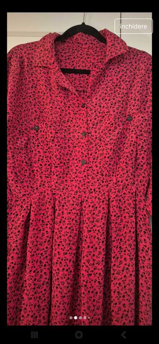 Rochie vintage matase naturala