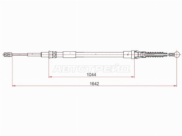 Трос ручного тормоза  Volkswagen Polo