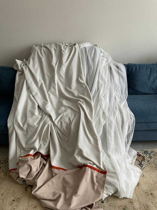 комплект штор тюль,занвески