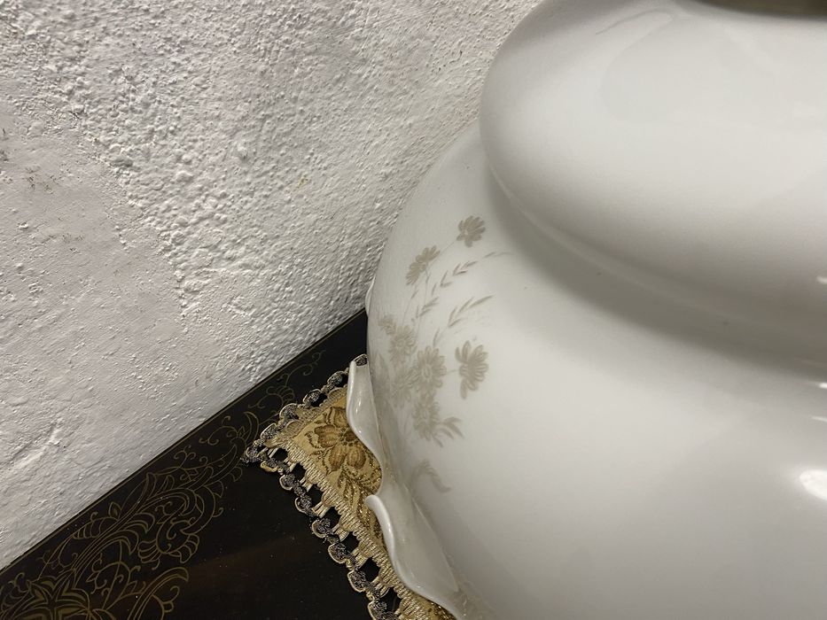 Винтидж полилей от млечно стъкло от Германия