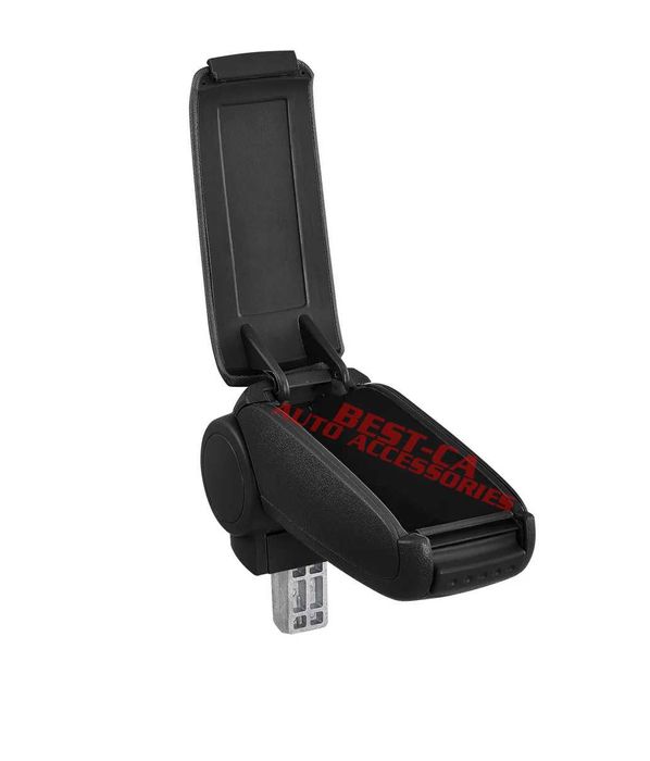 Текстилен черен подлакътник подходящ за Skoda Fabia Mk2 Skoda Roomster