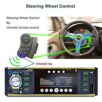 Мултимедия 1 дин видео авторадио за кола автомобил usb bluetooth cd dv