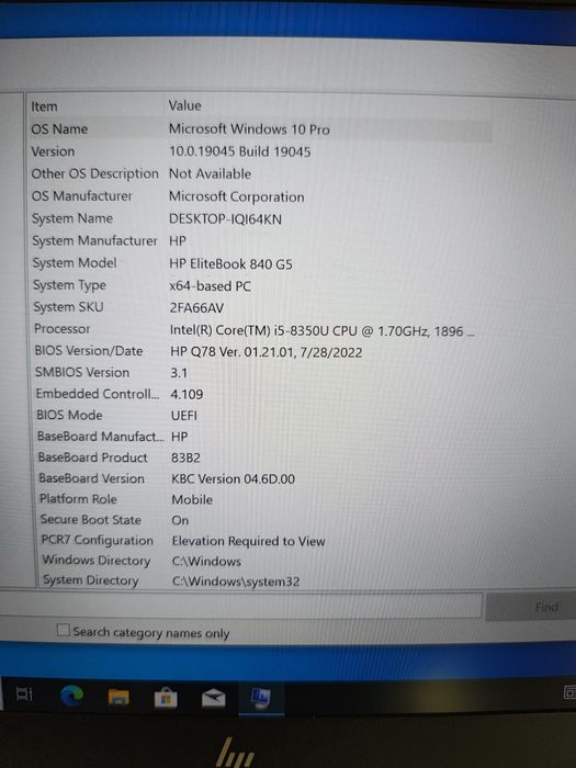 Laptop HP, tastatura, mouse, docking station